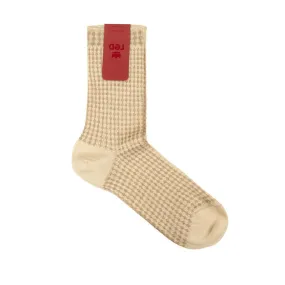 JACQUARD SOCKS MICRO RHOMBUS LUREX Woman Alpaca