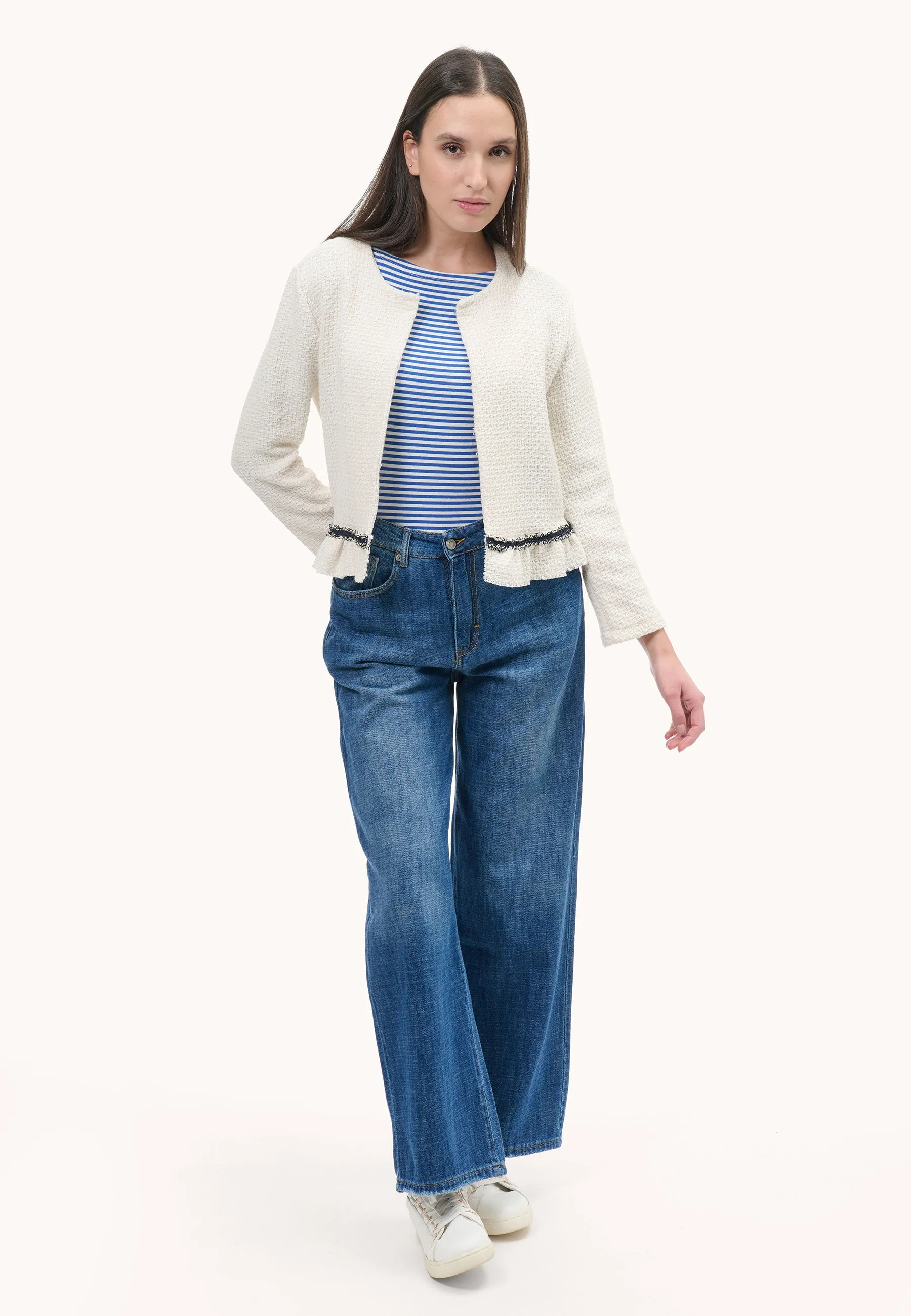 Jeans ampi palazzo con sfumature