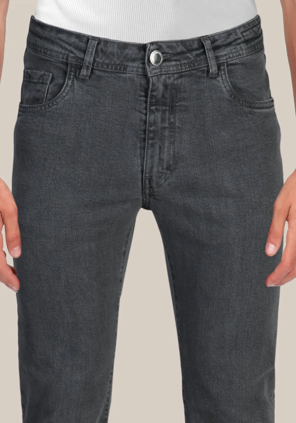 Jeans regular fit lavaggio Grigio