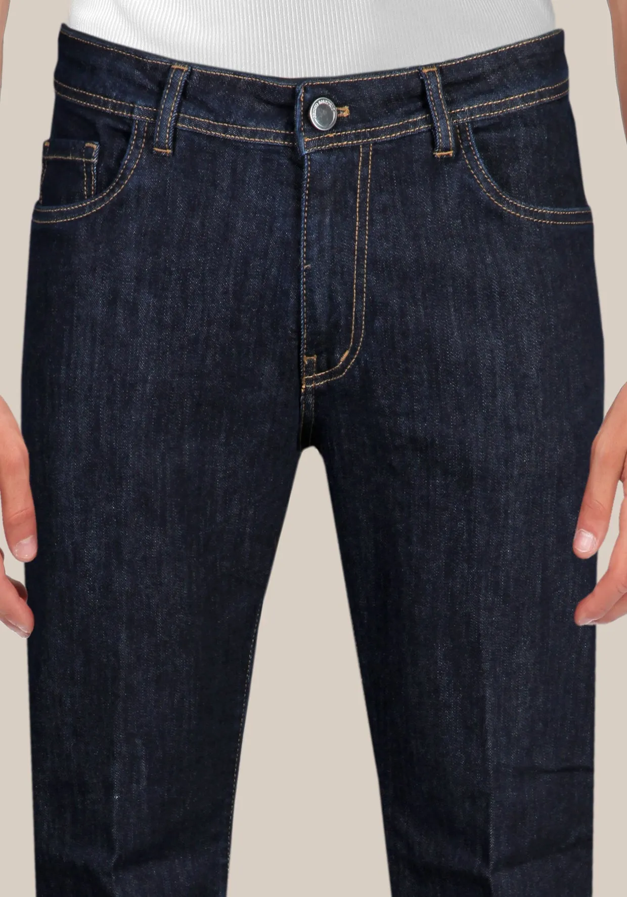 Jeans regular fit lavaggio Medio Blue