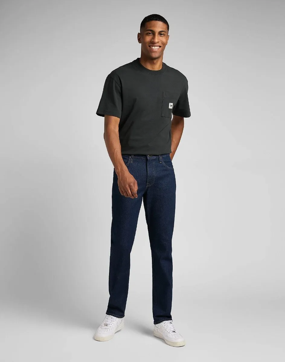 Lee West Relaxed Straight Denim Jeans Rinse