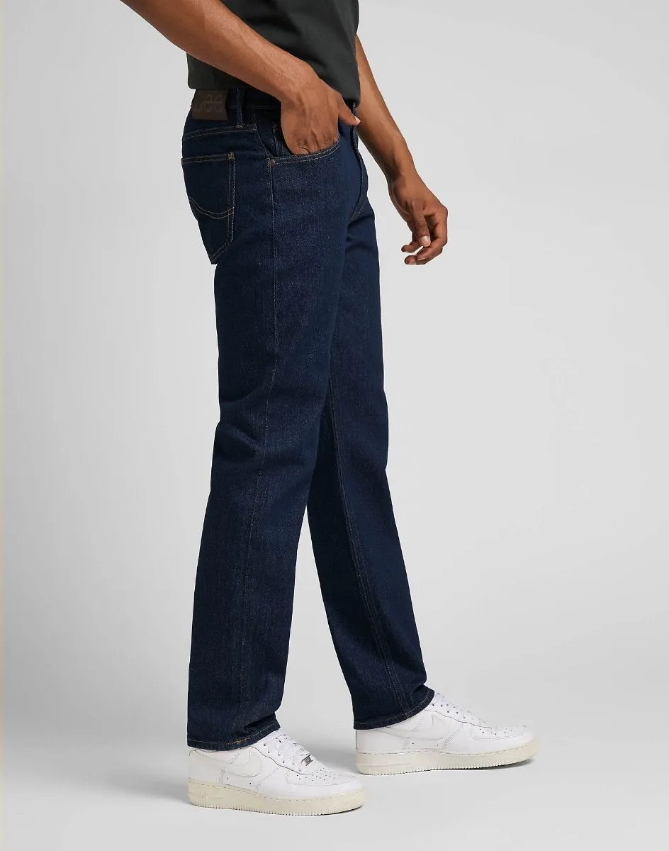 Lee West Relaxed Straight Denim Jeans Rinse