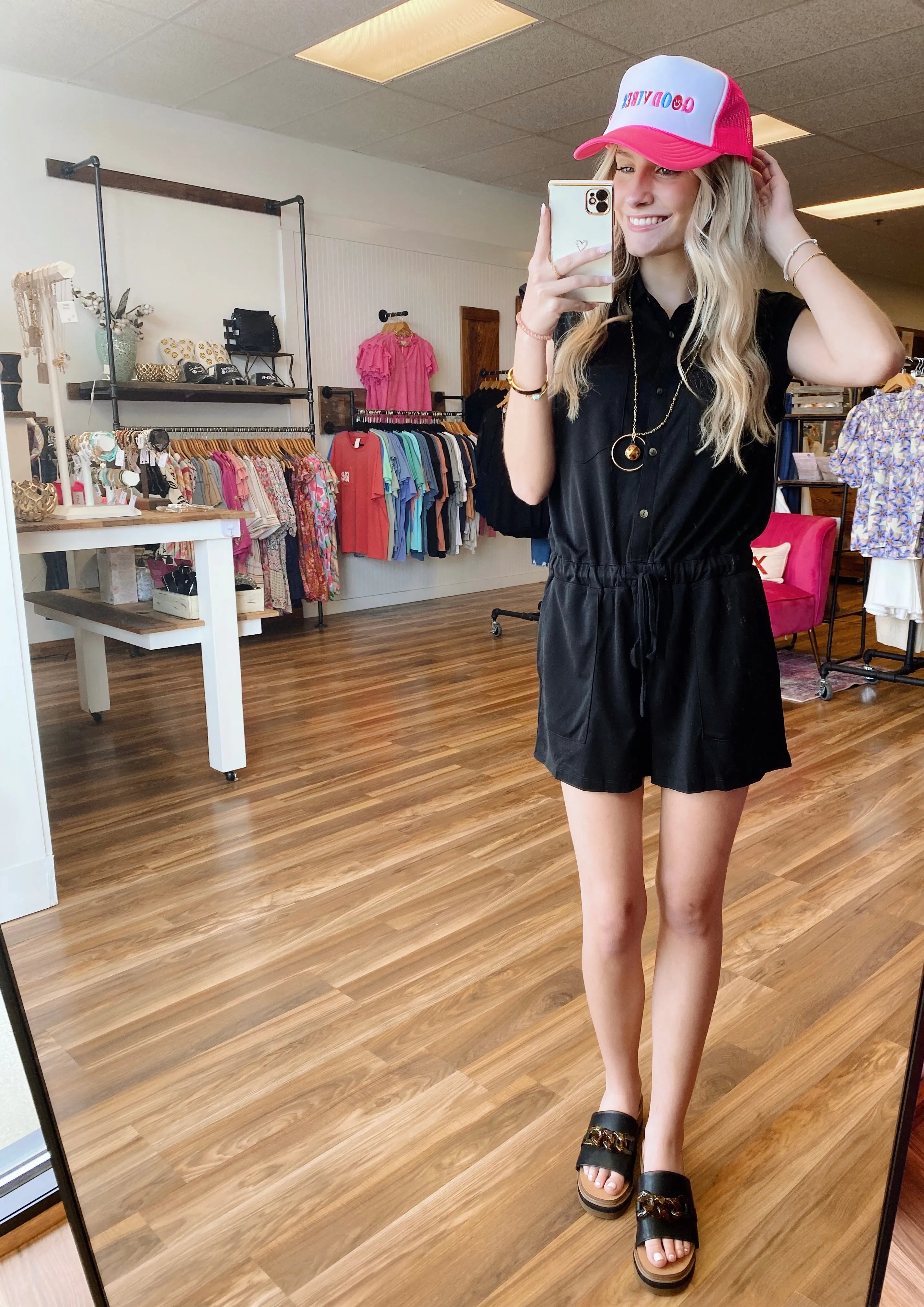 Leia Button Down Romper