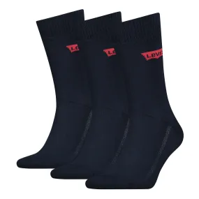 Levis 168sf Regular Cut 3 Pack Socks - Navy