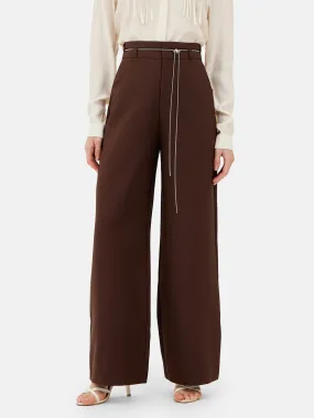 Linda Wide Leg Trousers With Belt