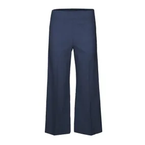 LINEN TROUSERS Woman Blue