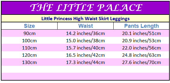 Little Princess High Waist Skirt Leggings