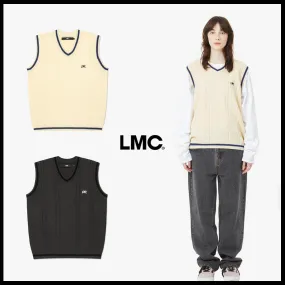 LMC  |Unisex Street Style Plain Logo Vests & Gillets