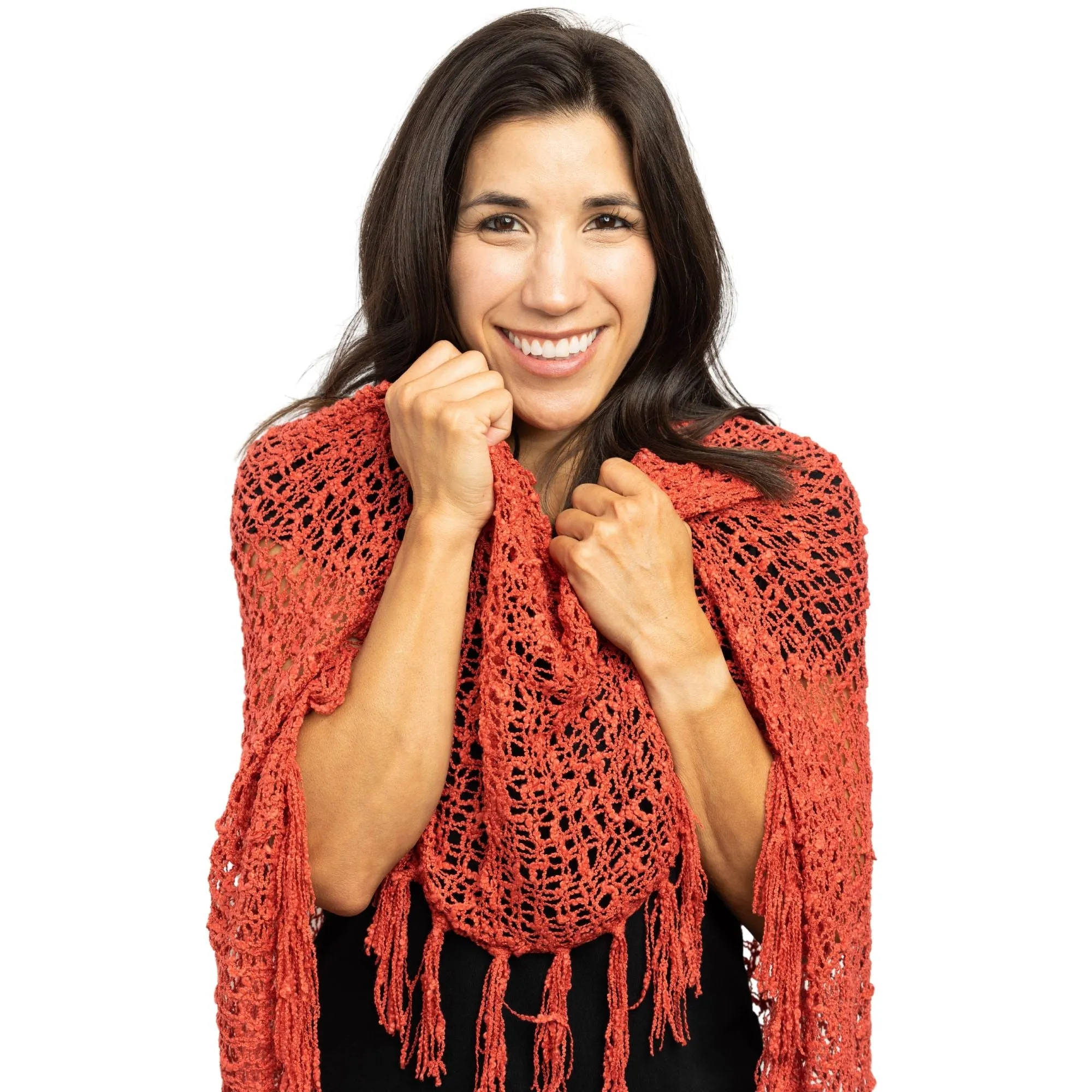 Lost River Fringed Popcorn Poncho