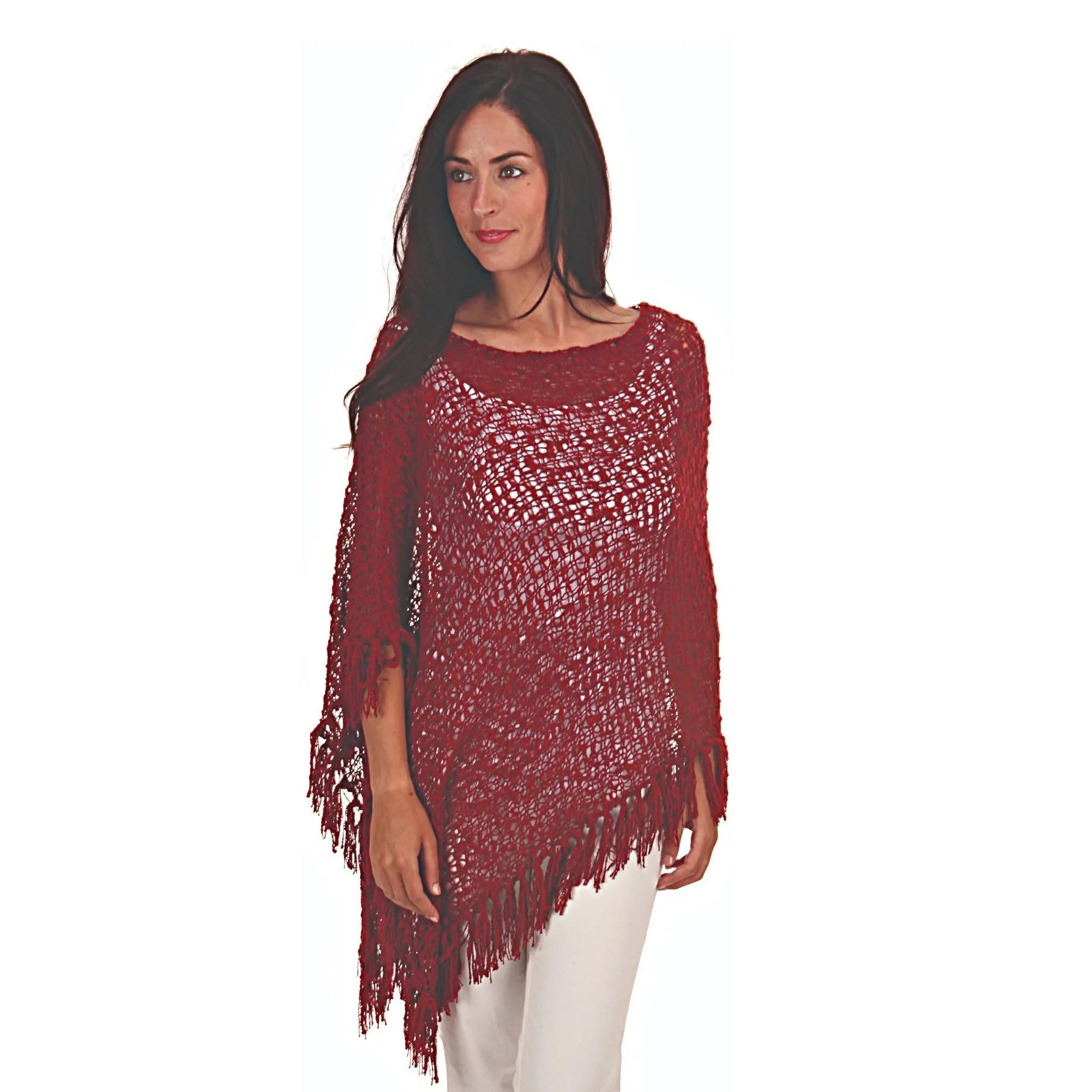 Lost River Fringed Popcorn Poncho