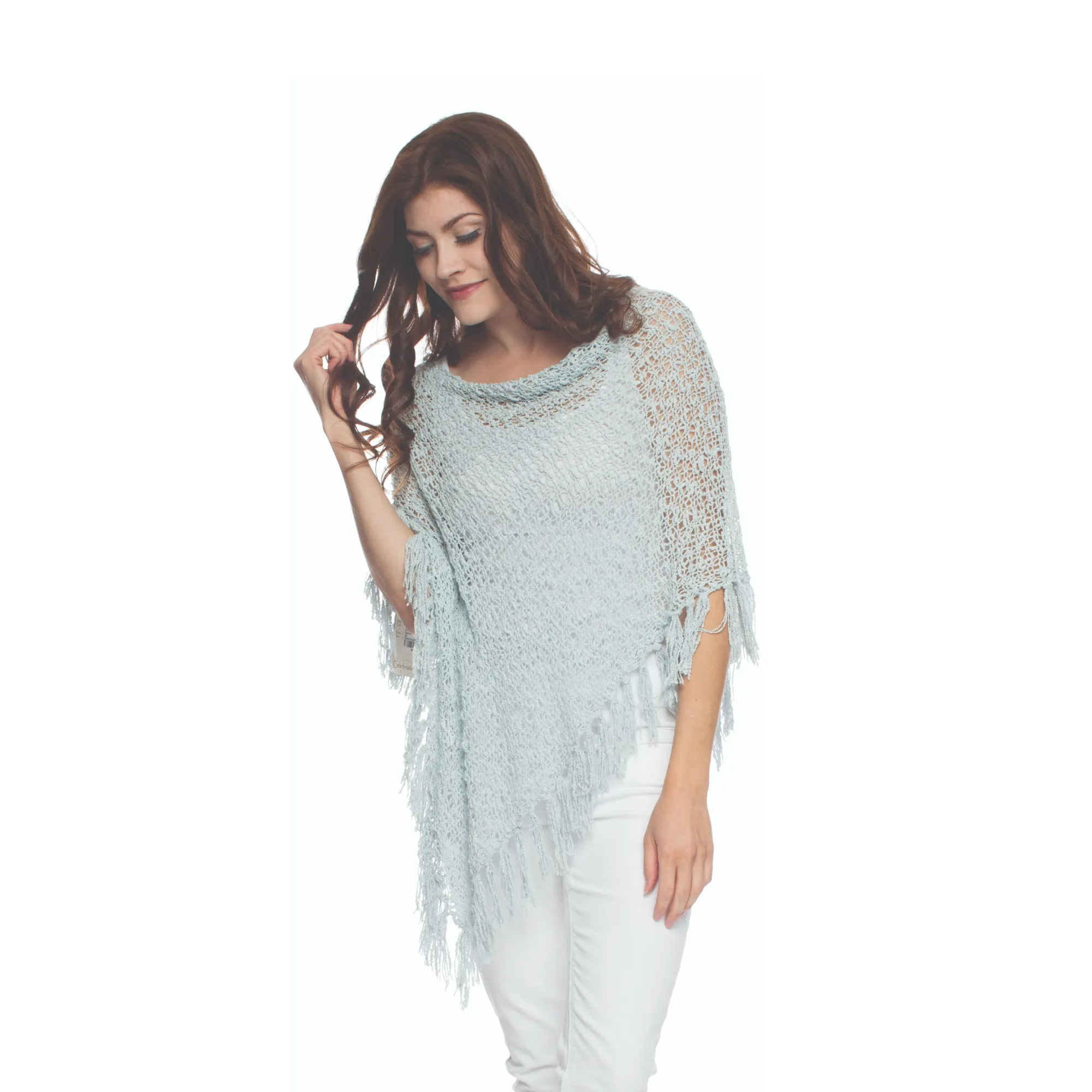 Lost River Fringed Popcorn Poncho