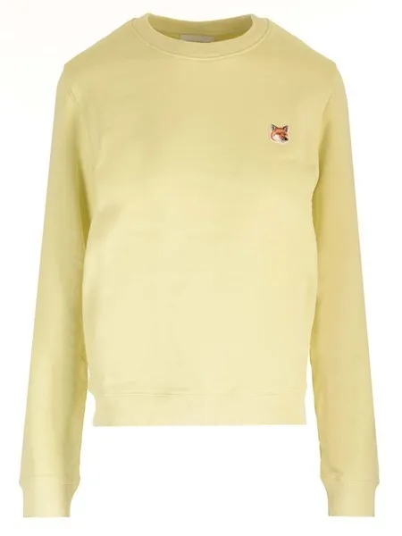 MAISON KITSUNE  |Unisex Street Style Long Sleeves Plain Cotton Logo