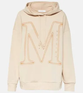 MaxMara  |Unisex Street Style Long Sleeves Oversized Logo