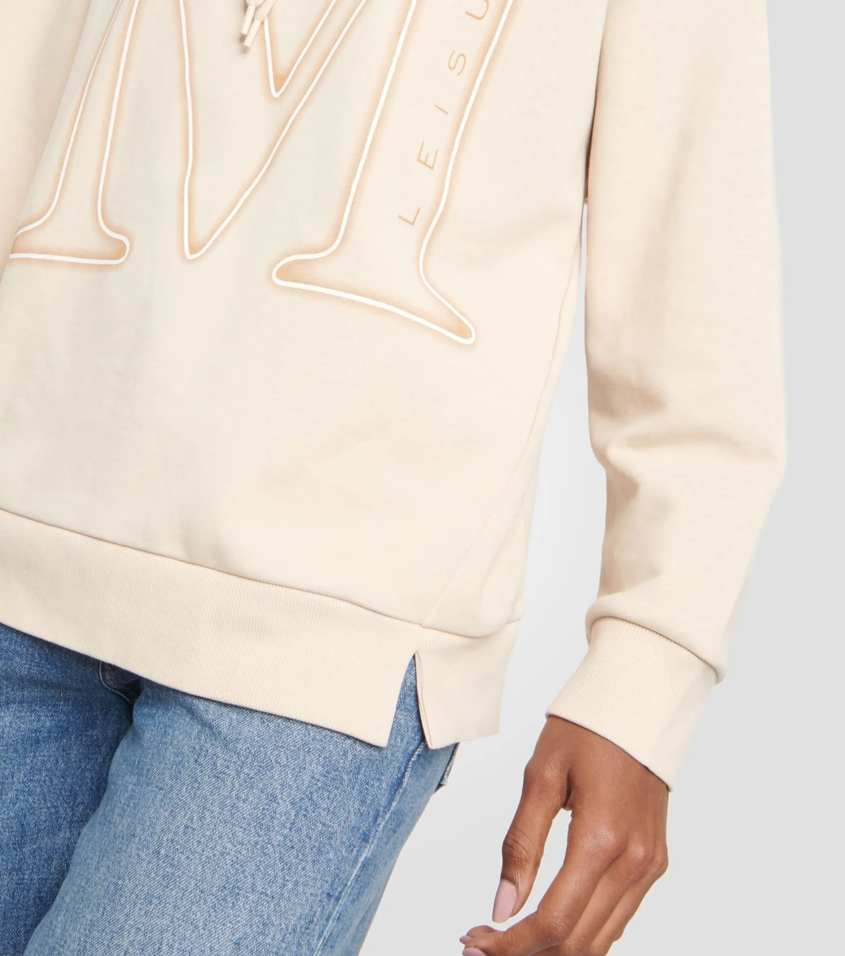 MaxMara  |Unisex Street Style Long Sleeves Oversized Logo