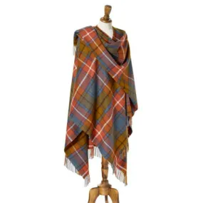 Merino Lambswool Tartan Ruana [9 Colors]