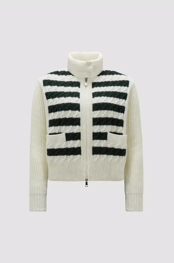 MONCLER  |Padded Wool Cardigan