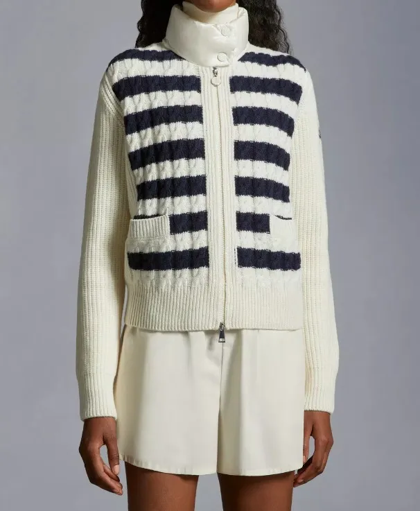 MONCLER  |Padded Wool Cardigan