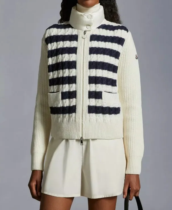 MONCLER  |Padded Wool Cardigan