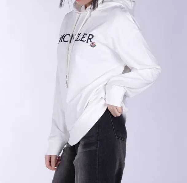 MONCLER  |Street Style Long Sleeves Plain Cotton Logo