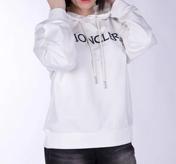 MONCLER  |Street Style Long Sleeves Plain Cotton Logo