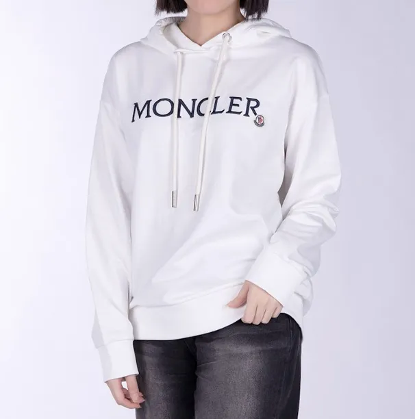 MONCLER  |Street Style Long Sleeves Plain Cotton Logo