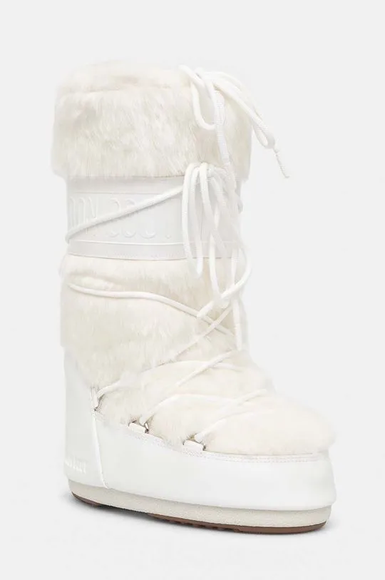 Moon Boot snow boots MB ICON FAUX FUR white color 80D1408900 A002