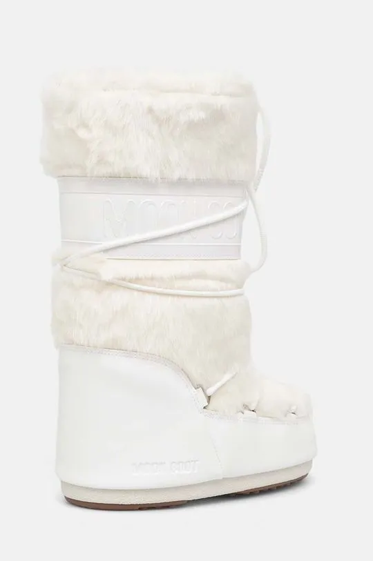 Moon Boot snow boots MB ICON FAUX FUR white color 80D1408900 A002