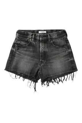 Moussy Denim Perrysburg Shorts in Light Black