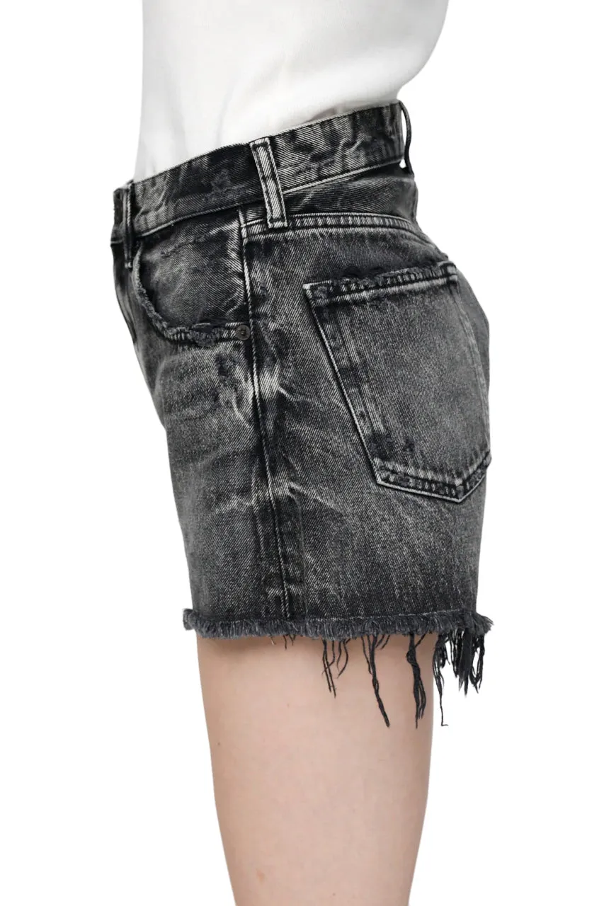 Moussy Denim Perrysburg Shorts in Light Black