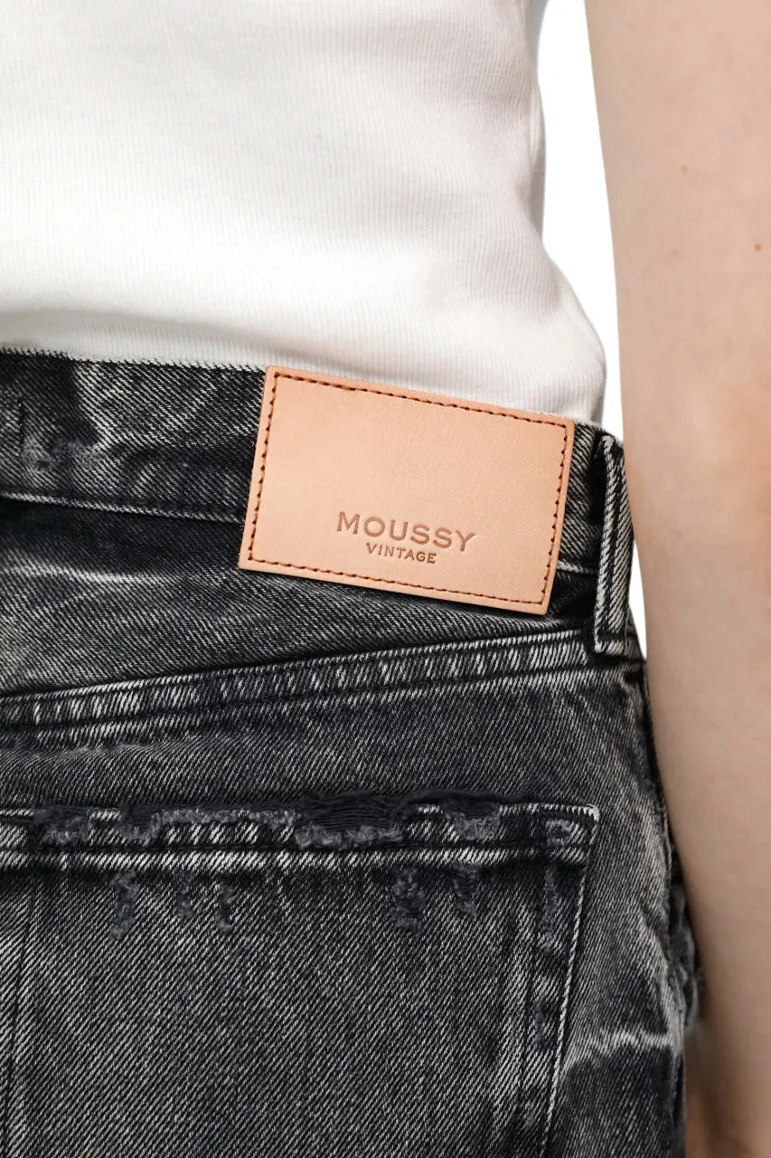 Moussy Denim Perrysburg Shorts in Light Black