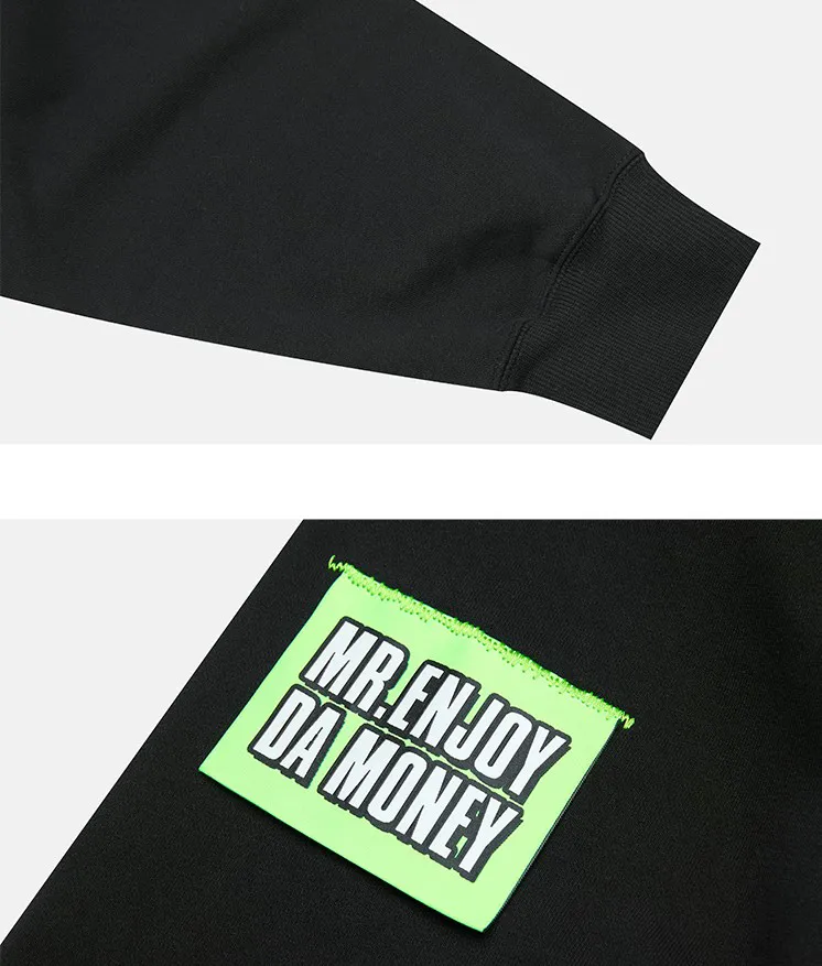 MR. ENJOY DA MONEY  |Unisex U-Neck Long Sleeves Cotton Logo Hoodies & Sweatshirts