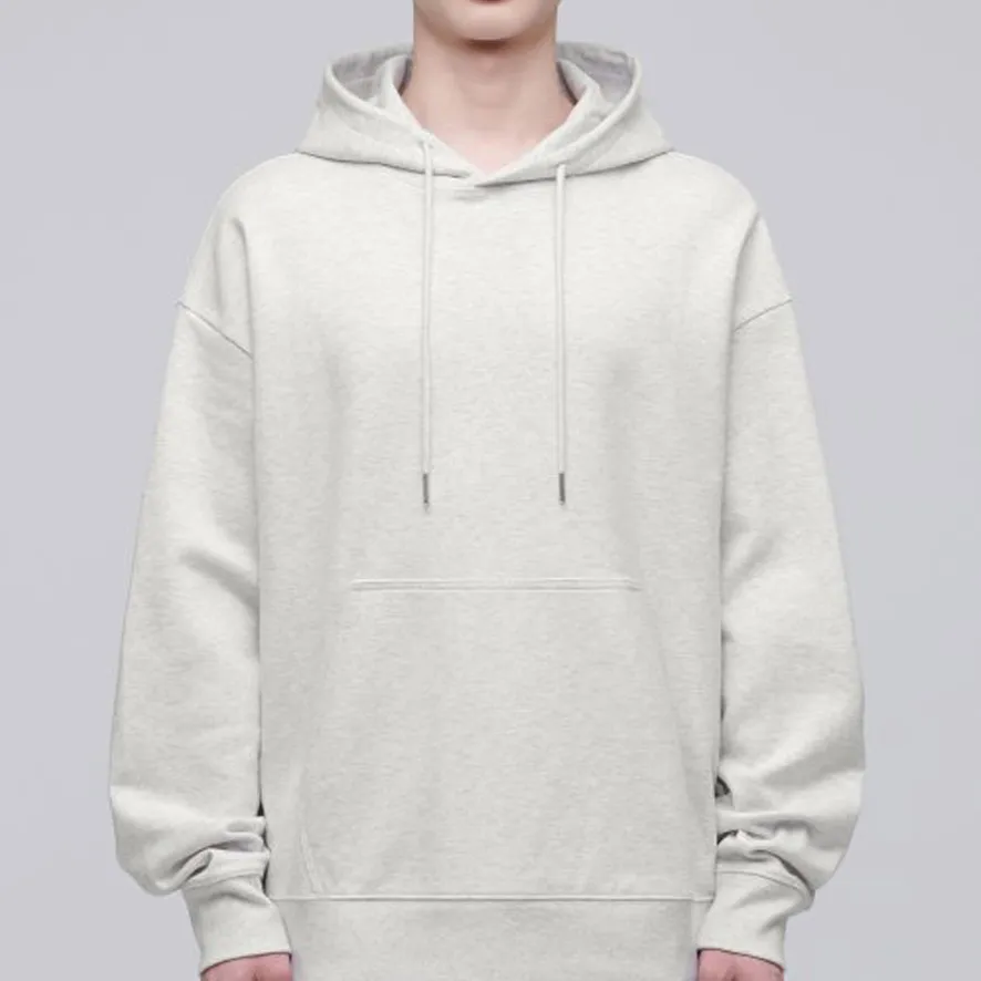 MUSINSA STANDARD  |Street Style Long Sleeves Plain Cotton Oversized Hoodies