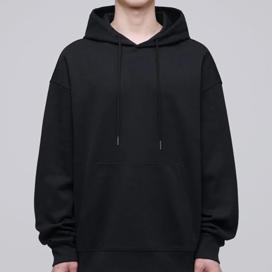 MUSINSA STANDARD  |Street Style Long Sleeves Plain Cotton Oversized Hoodies