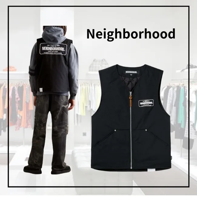 NEIGHBORHOOD  |Street Style Logo Vests & Gillets