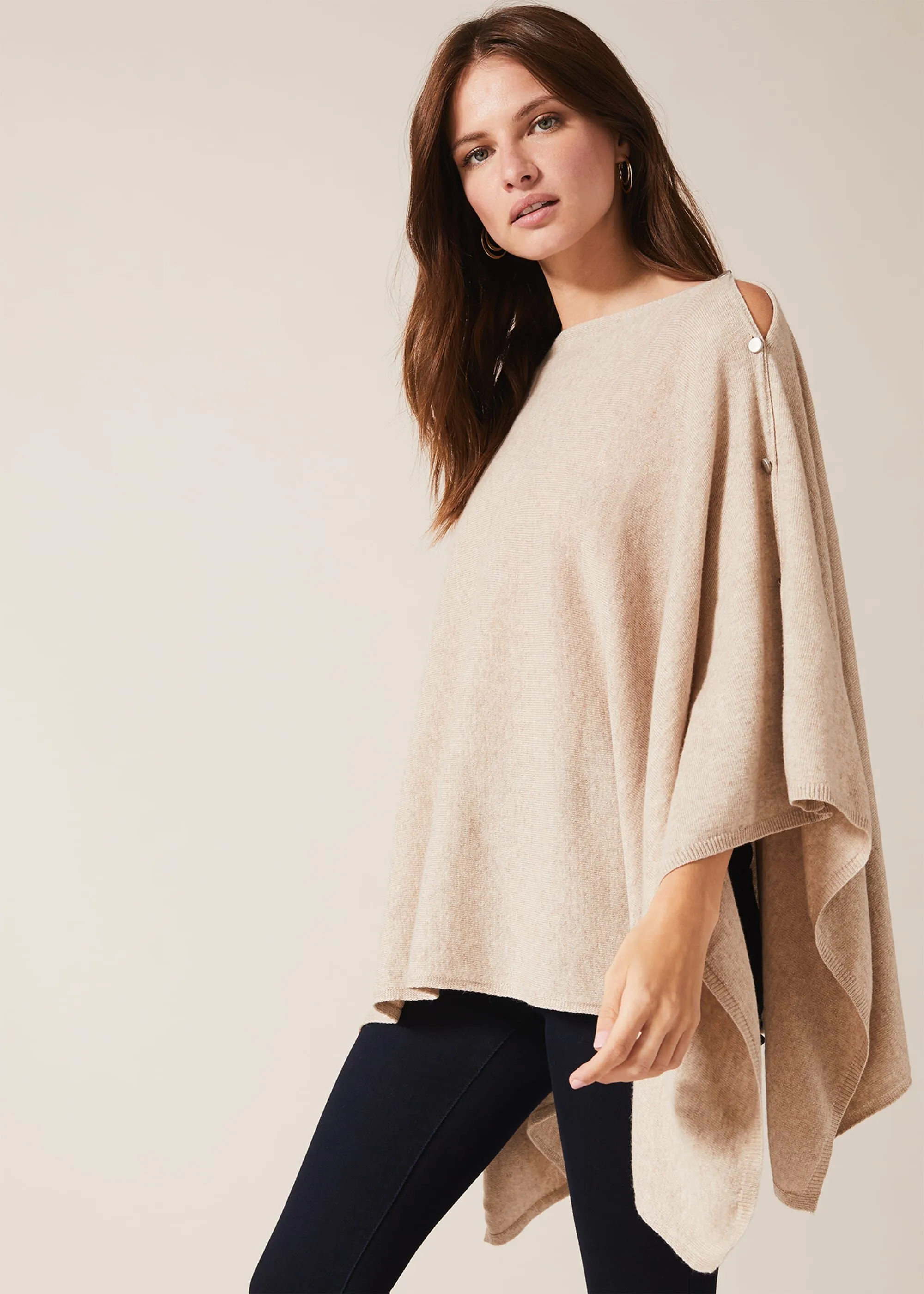 Noa Cashmere Blend Poncho