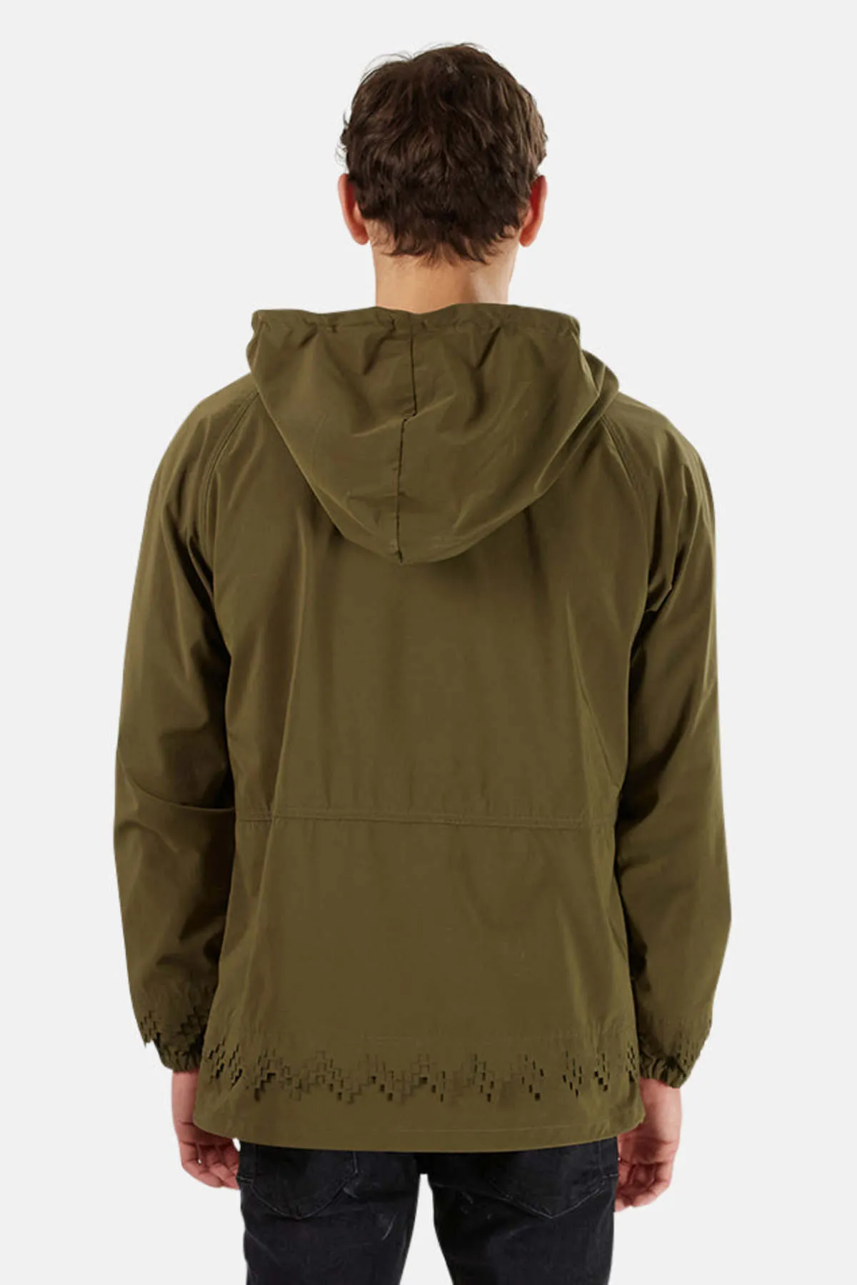 Nylon Anorak Jacket - Khaki