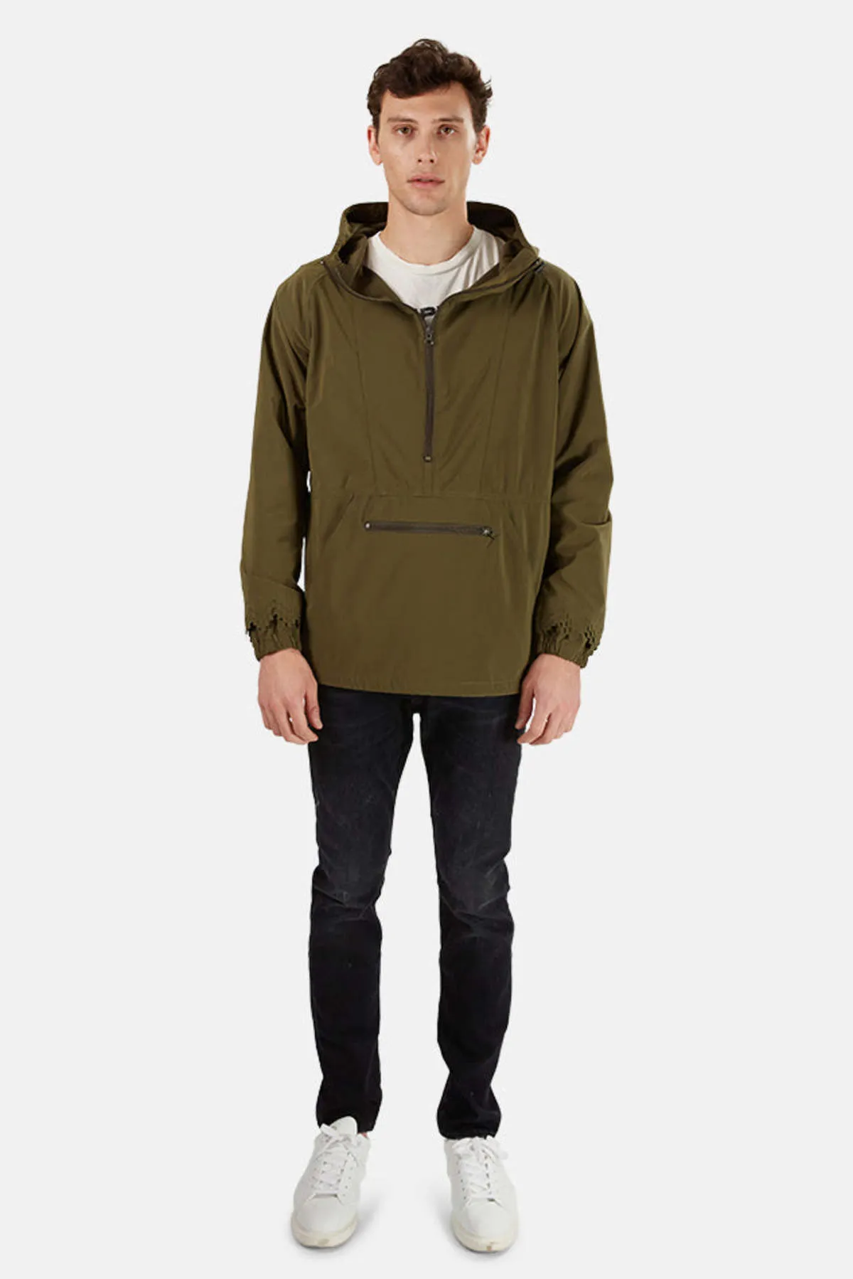 Nylon Anorak Jacket - Khaki