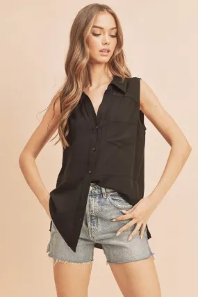 Paula Button Down Top