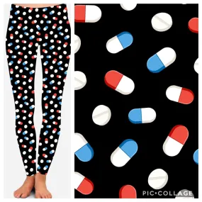 Pills Black Soft Leggings