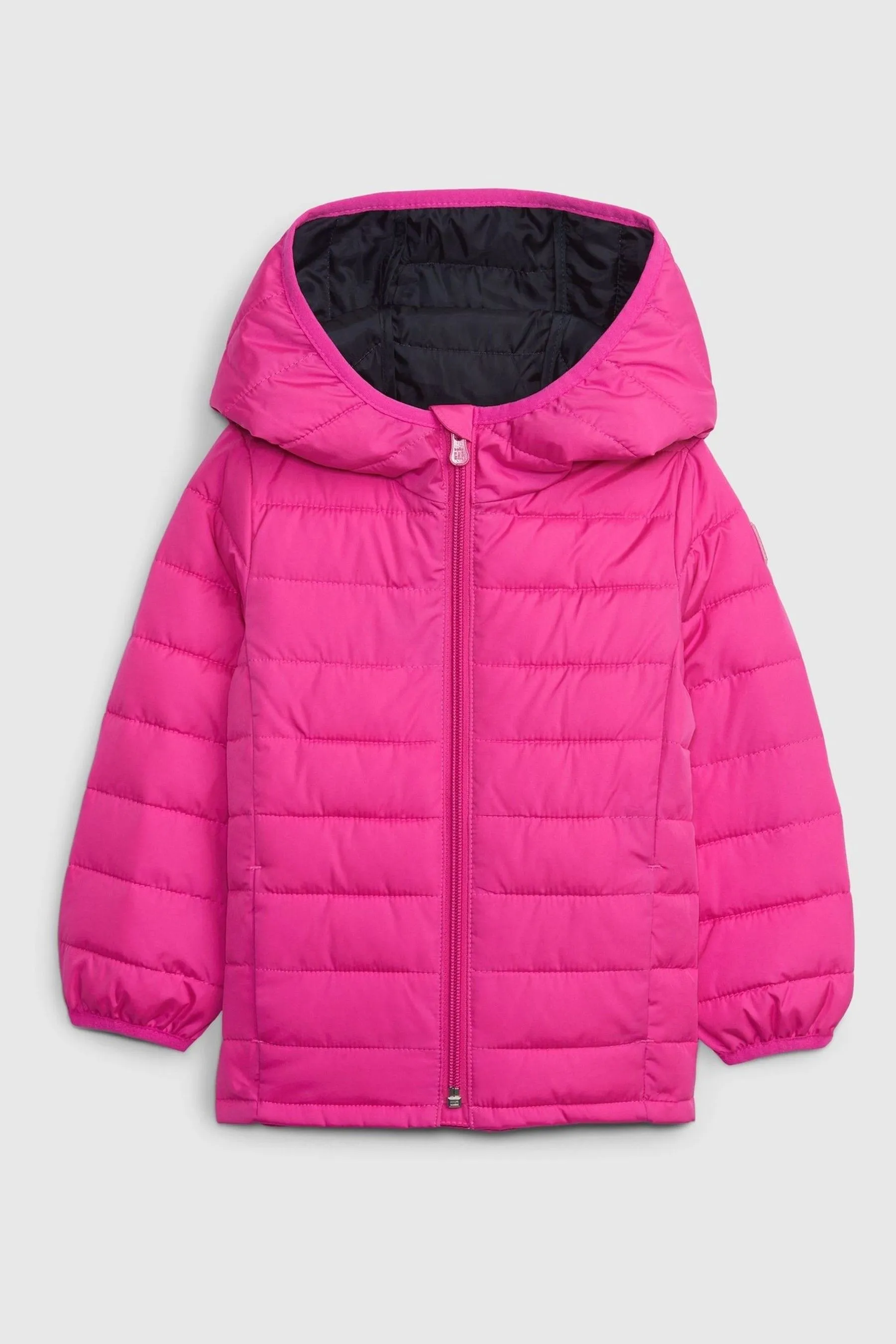 Pink Water Resistant Recycled Lightweight Puffer Jacket (12mths-5yrs)