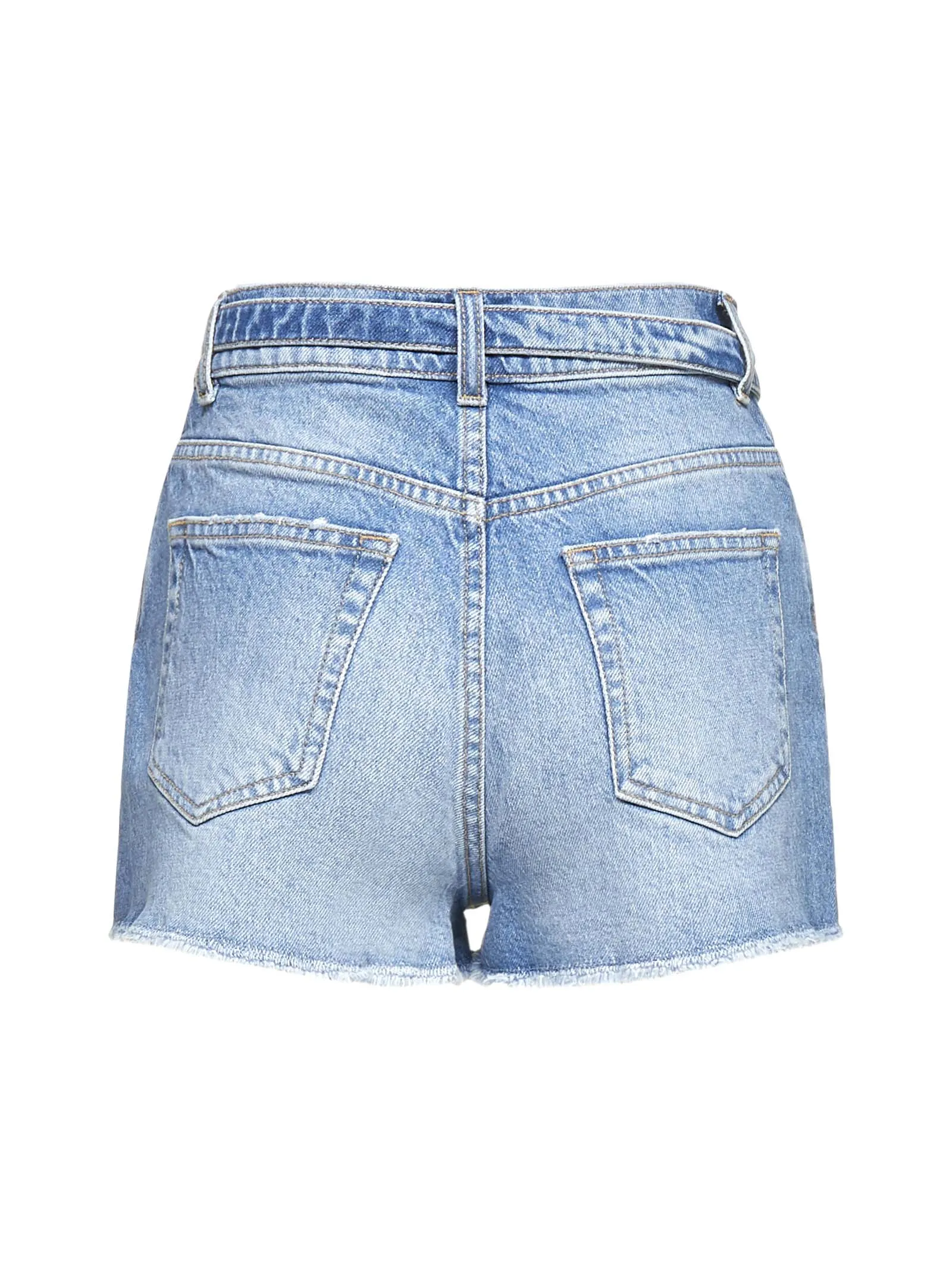 Pinko Faded Denim Shorts