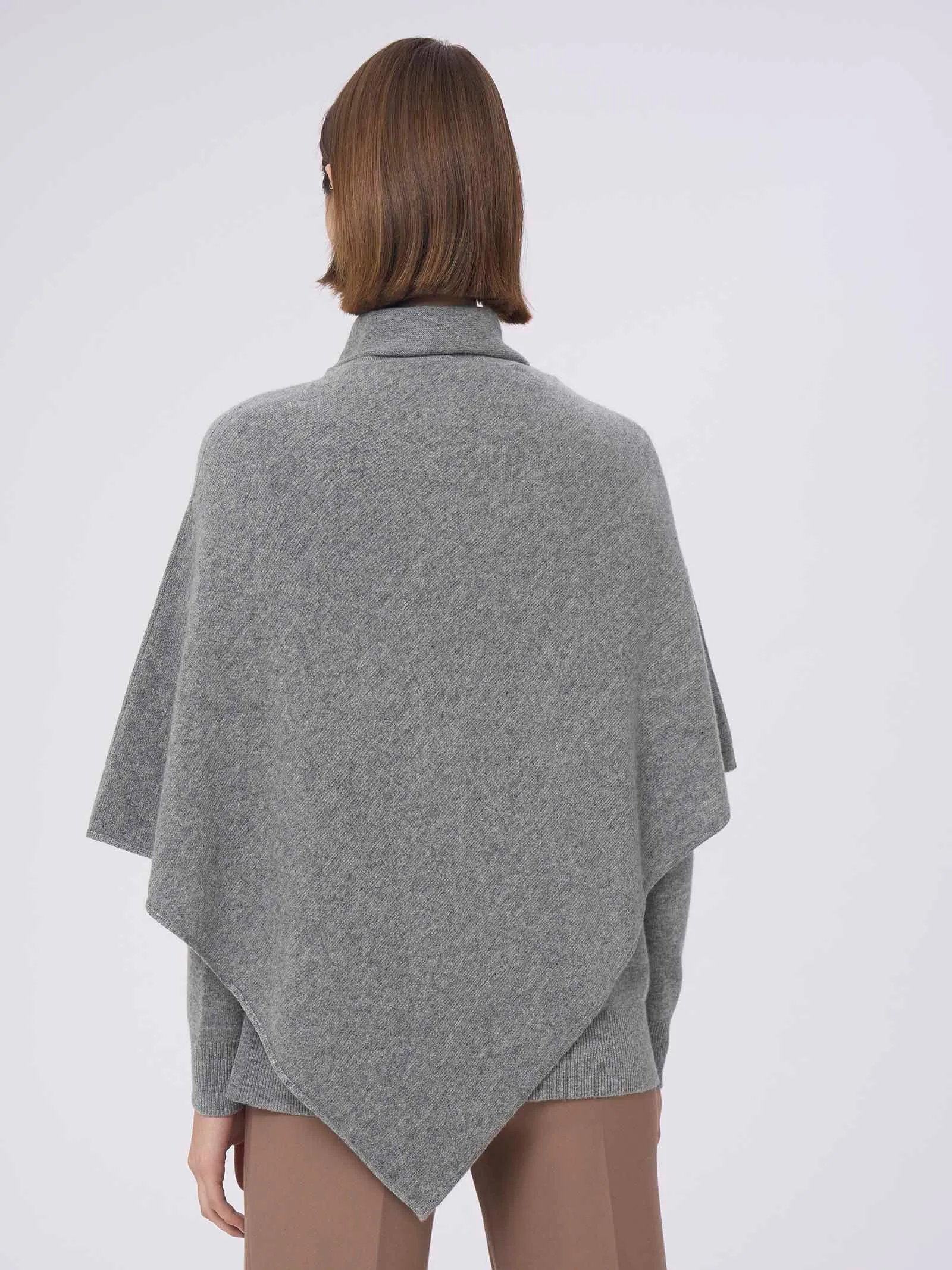 Poncho in filato Cashmerino - Notte