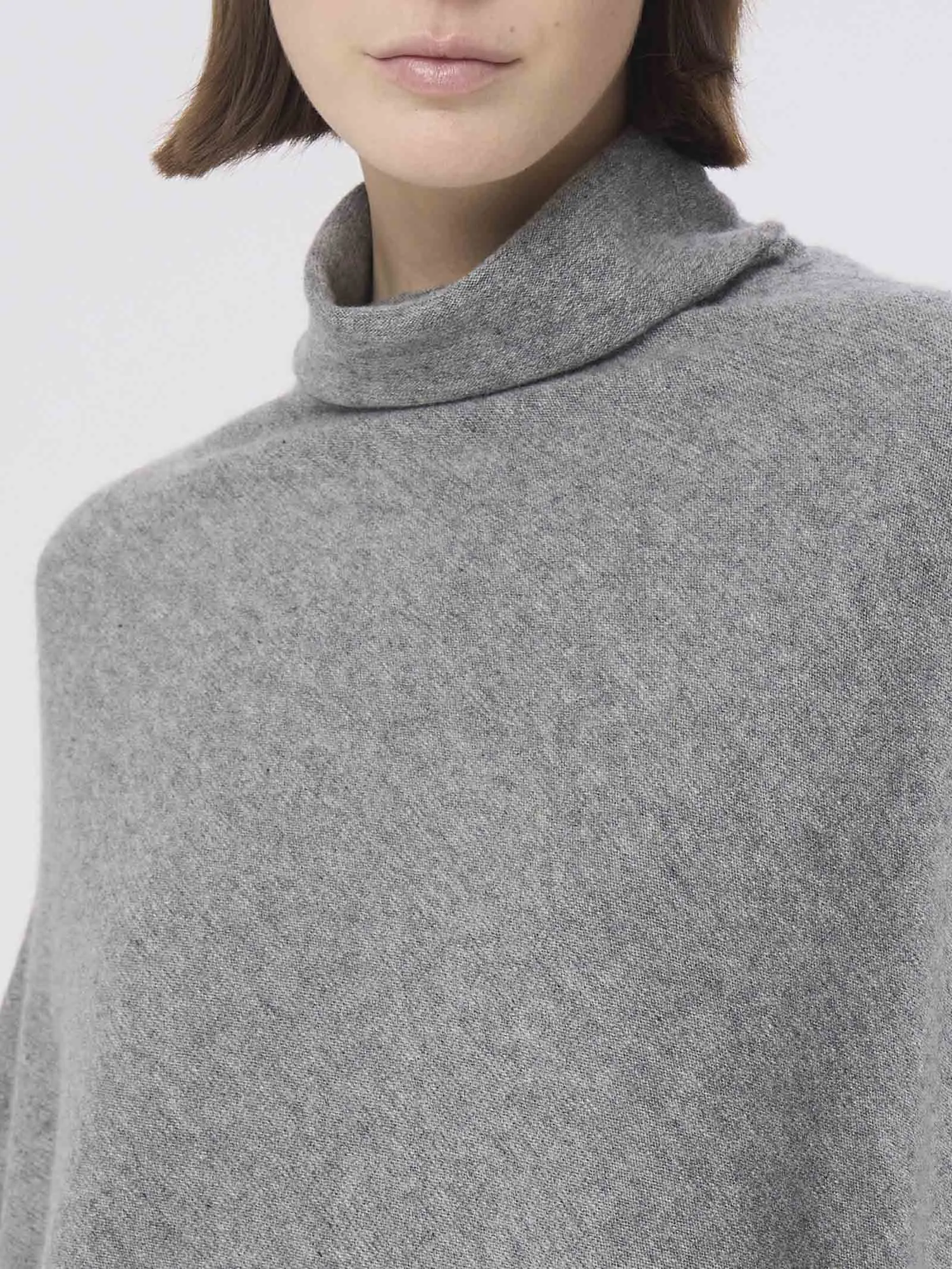 Poncho in filato Cashmerino - Notte