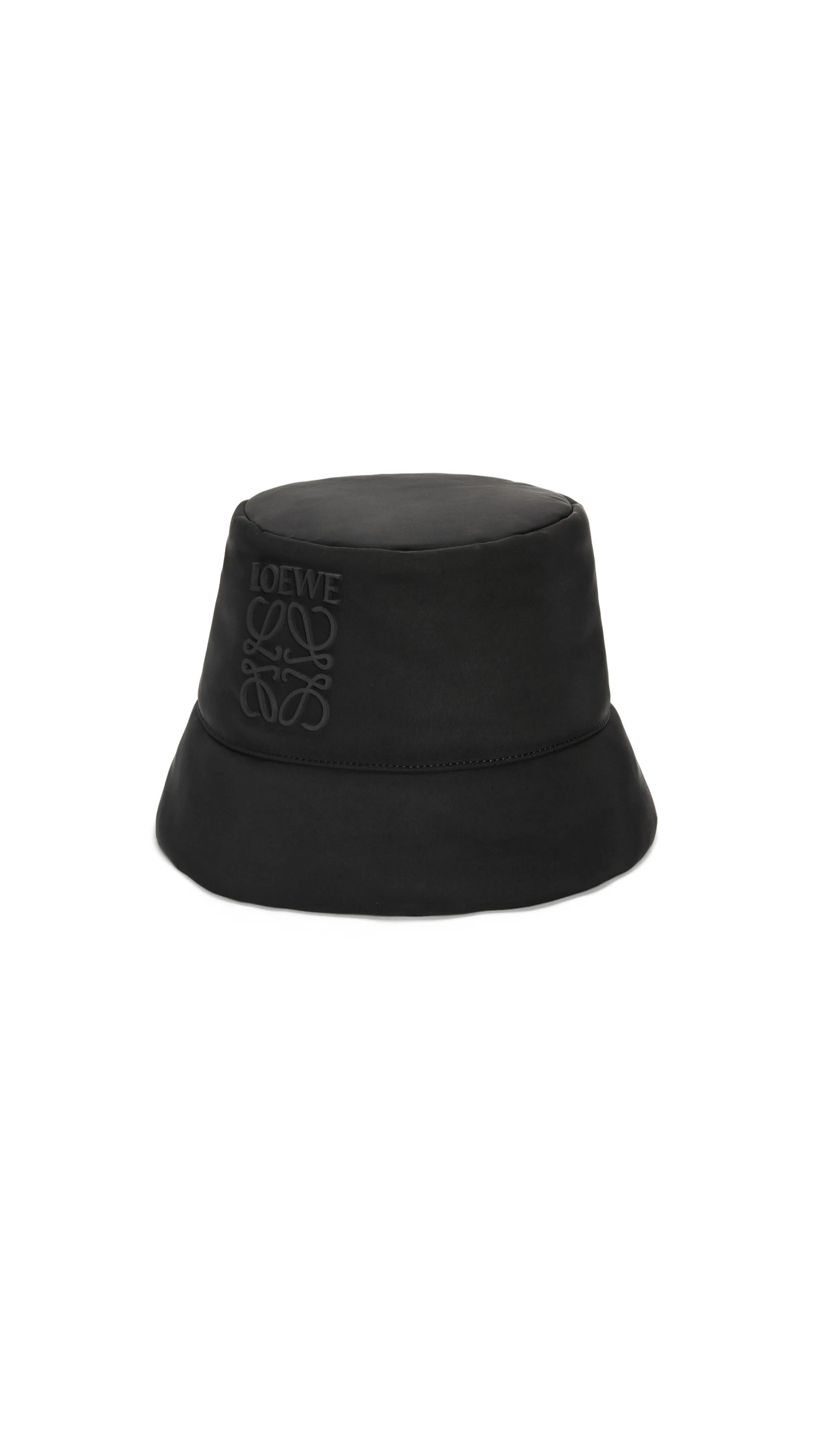 Puffer Bucket Hat In Nylon - Black