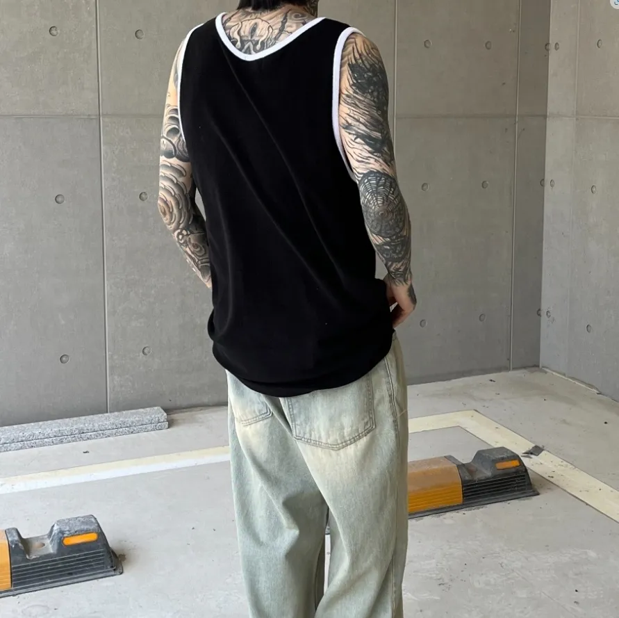 RASHOMONG  |Unisex Street Style Plain Cotton Oversized Vests & Gillets