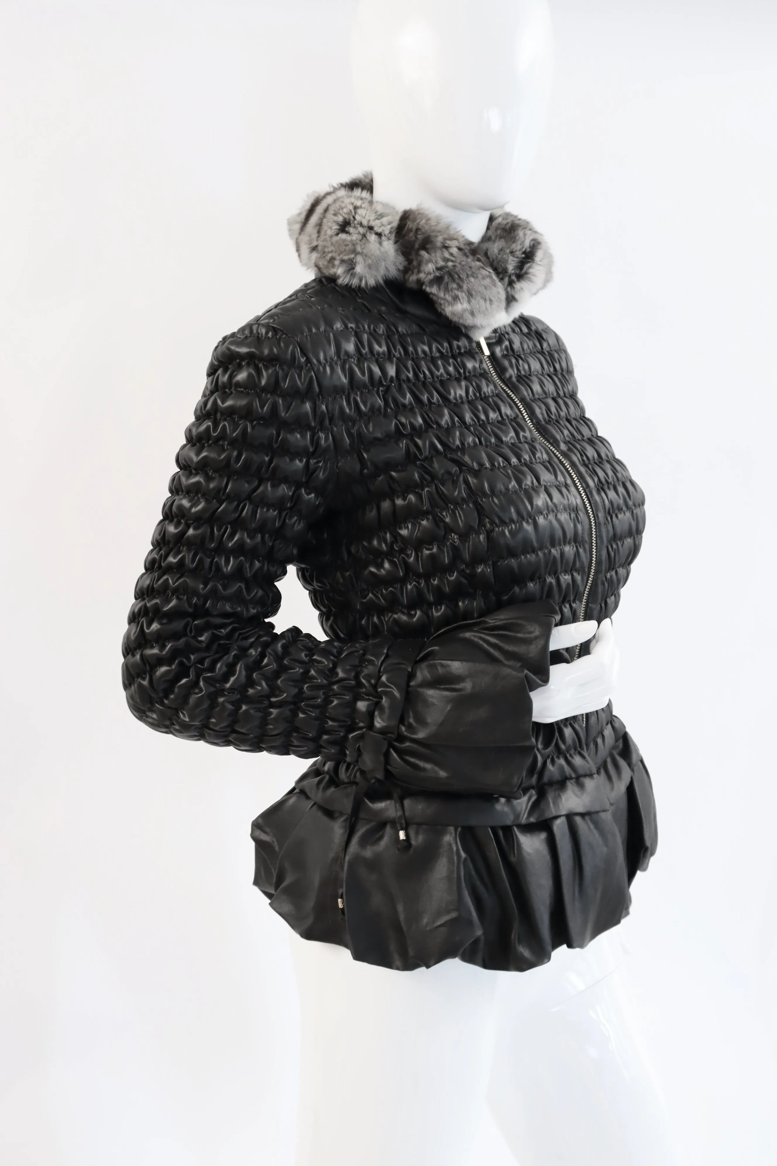 ROBERTO CAVALLI Ruched Down Jacket