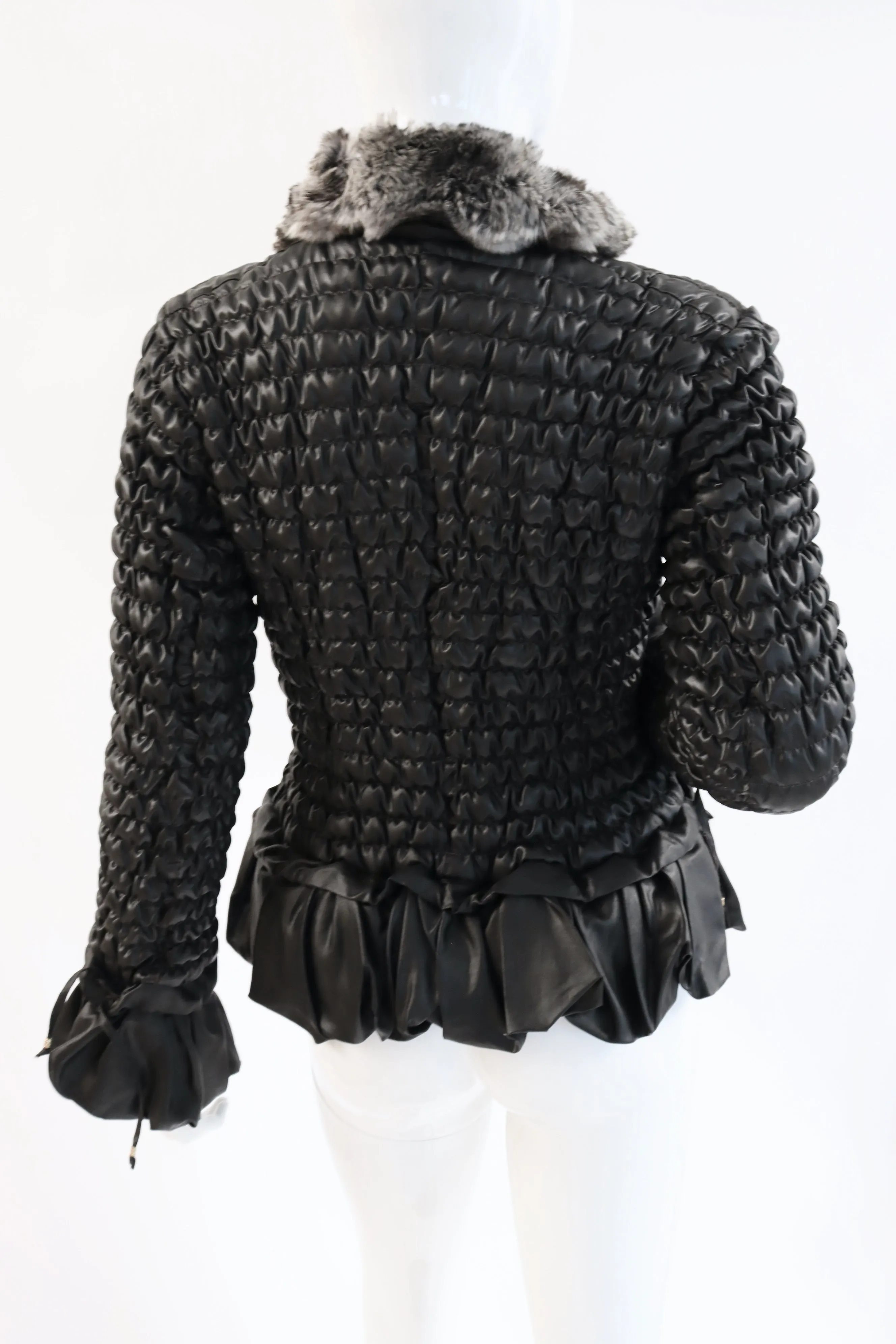 ROBERTO CAVALLI Ruched Down Jacket