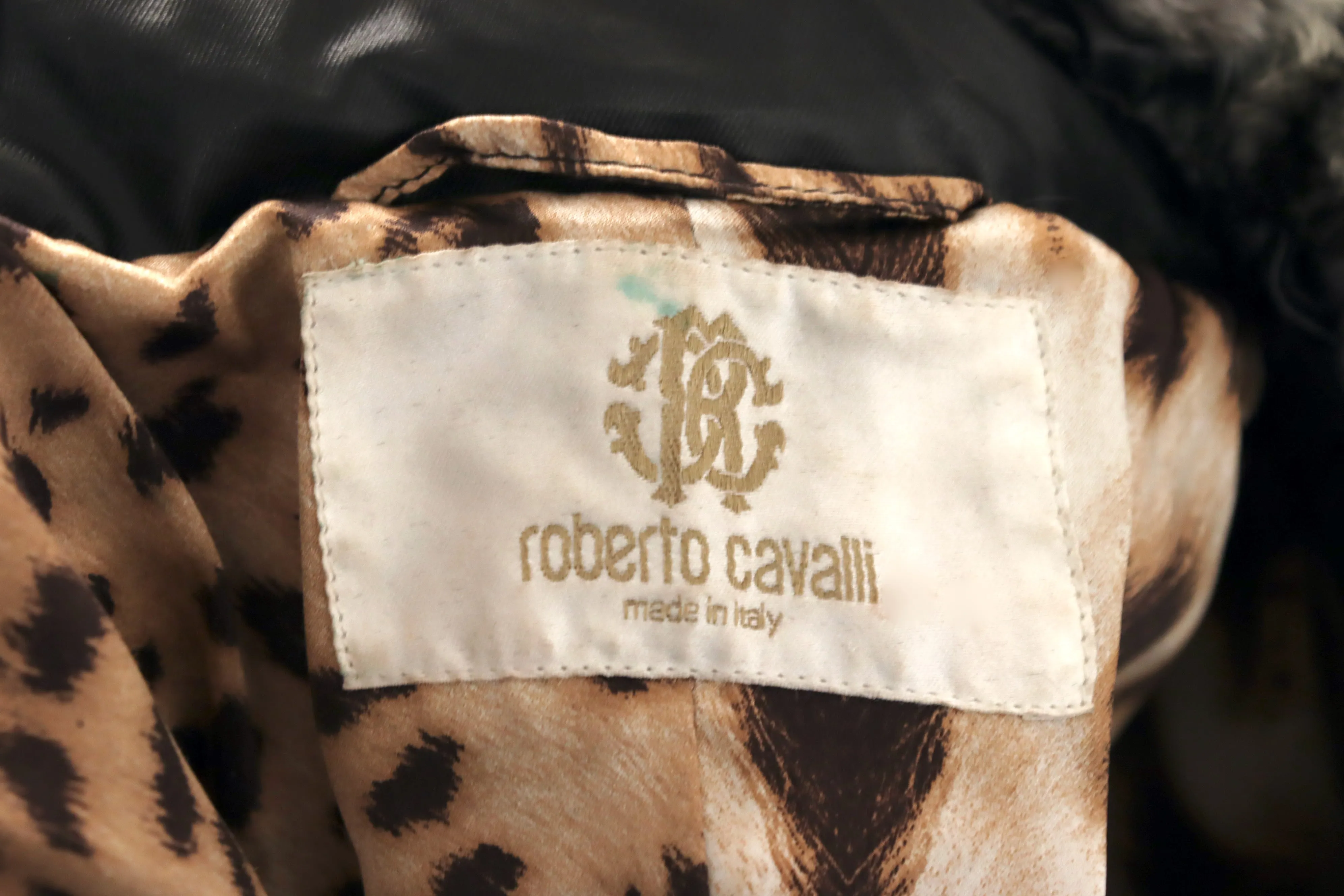 ROBERTO CAVALLI Ruched Down Jacket