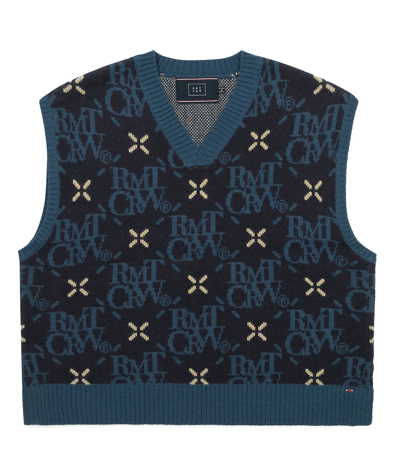 ROMANTIC CROWN  |[ROMANTIC CROWN]★ARGYLE LOGO KNIT VEST