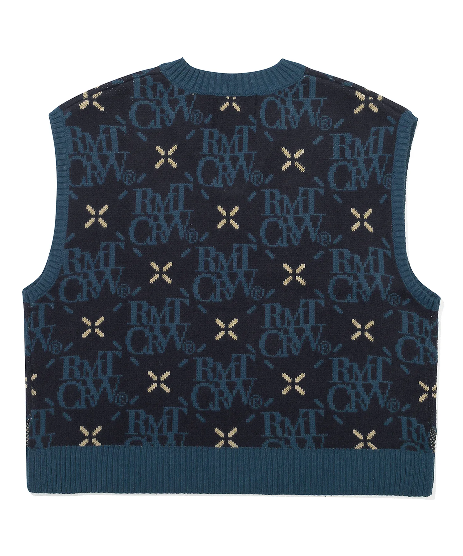 ROMANTIC CROWN  |[ROMANTIC CROWN]★ARGYLE LOGO KNIT VEST